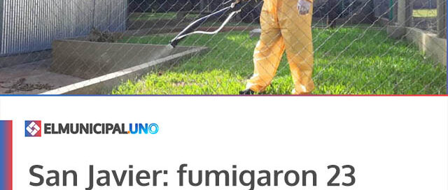 San Javier: fumigaron 23 establecimientos educativos antes del inicio de clases