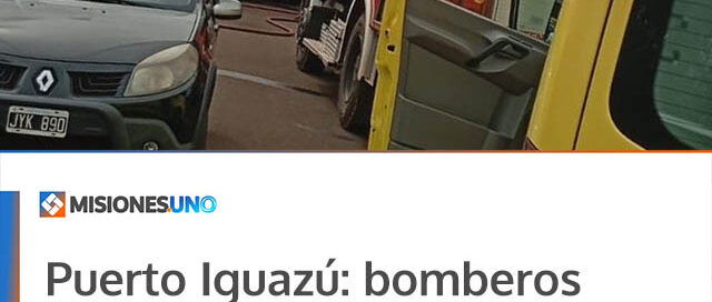 Puerto Iguazú: bomberos controlaron un principio de incendio en una vivienda del barrio 120 Viviendas