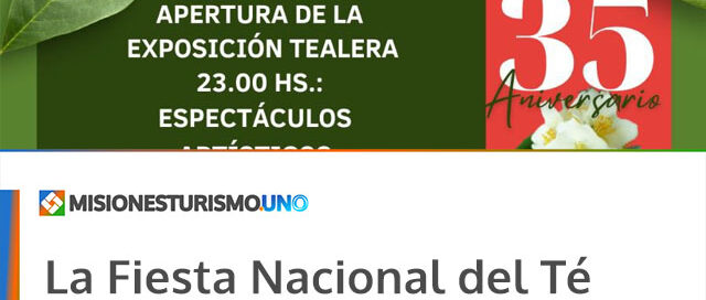 La Fiesta Nacional del Té celebra su 35ª edición con exposición y espectáculos musicales