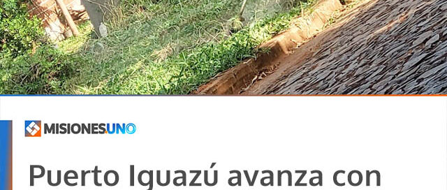 Puerto Iguazú avanza con trabajos de parquización y limpieza en el barrio Bicentenario