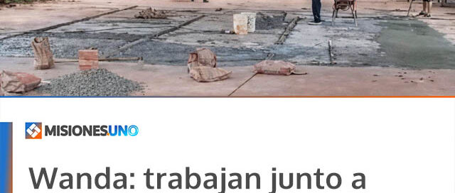 Wanda: trabajan junto a vecinos para poner en valor un espacio deportivo en el barrio El Progreso