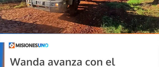 Wanda avanza con el entoscado de la avenida Juan Negro para mejorar la transitabilidad