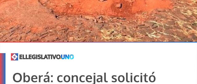 Oberá: concejal solicitó reparación de baches en calle Haití por reclamo vecinal