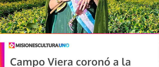 Campo Viera coronó a la nueva Reina Nacional del Té en la XXXV edición de la fiesta