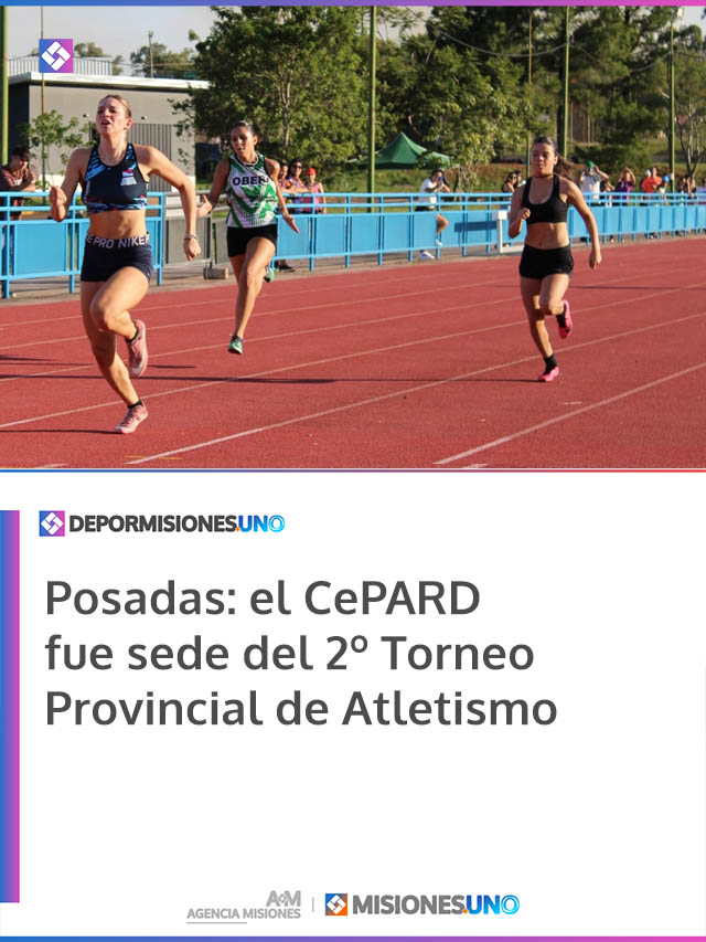 Posadas: el CePARD fue sede del 2º Torneo Provincial de Atletismo