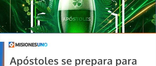 Apóstoles se prepara para celebrar una nueva edición de San Patricio con música y gastronomía