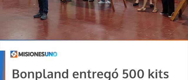 Bonpland entregó 500 kits escolares con una inversión de 4 millones de pesos