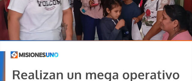 Realizan un mega operativo integral en el barrio Pueblo Nuevo de Colonia Delicia