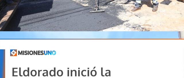 Eldorado inició la pavimentación de la calle Salto Alegría para mejorar la conectividad en la zona