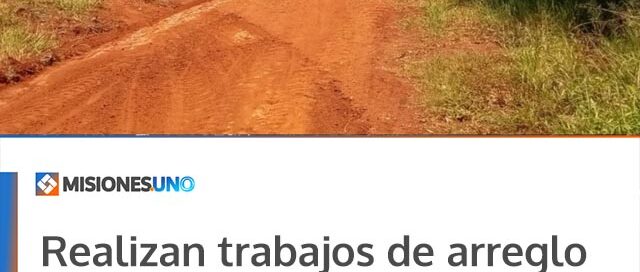 Realizan trabajos de arreglo y nivelación de accesos en comunidades guaraníes de las 600 Hectáreas