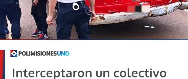 Interceptaron un colectivo que transportaba tareferos con una VTV falsa en Guaraní