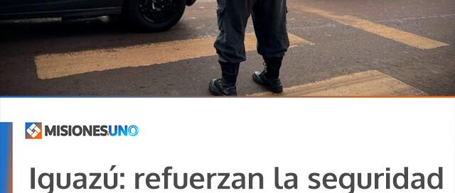 Iguazú: refuerzan la seguridad vial en el inicio de la jornada escolar