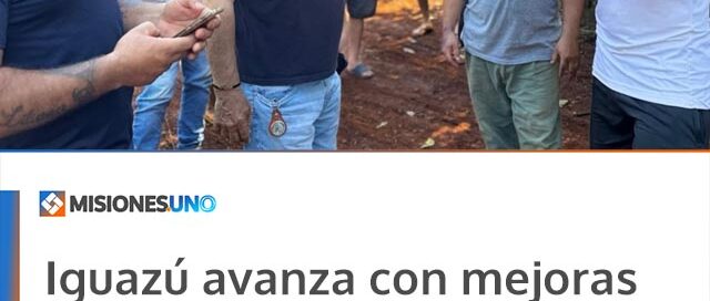 Iguazú avanza con mejoras en el sistema de agua para el barrio Los Humedales