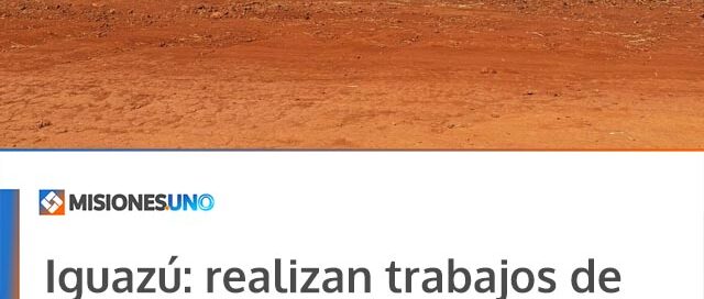 Iguazú: realizan trabajos de parquización y puesta en valor en el barrio Bicentenario