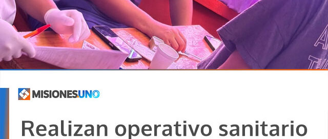 Realizan operativo sanitario “Vuelta a Clases 2026” en la Escuela Bilingüe N° 807 de Iguazú