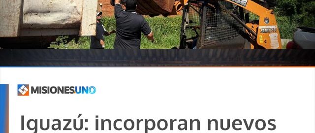 Iguazú: incorporan nuevos contenedores para fortalecer la gestión de residuos en la ciudad