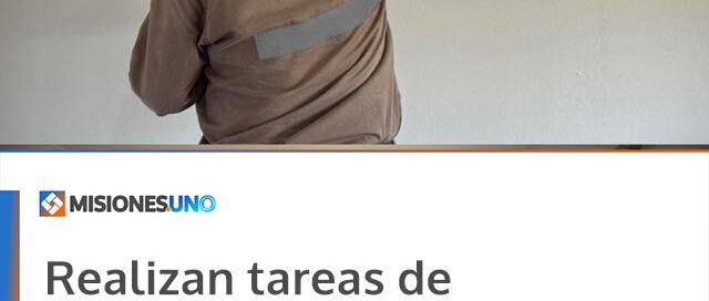 Realizan tareas de mantenimiento y pintura en el CIC Cultura de Puerto Iguazú