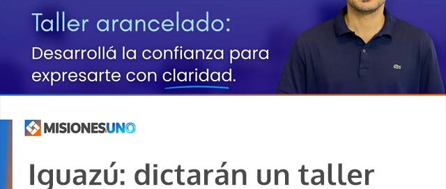 Iguazú: dictarán un taller de oratoria para fortalecer habilidades de comunicación