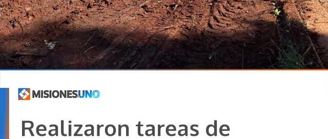 Realizaron tareas de limpieza y mantenimiento en espacios públicos del barrio Bicentenario de Iguazú