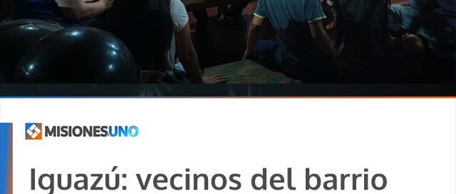 Iguazú: vecinos del barrio Cataratas participaron de una reunión para abordar temas de seguridad y convivencia