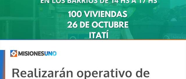 Realizarán operativo de descacharrizado en varios barrios de Puerto Libertad para prevenir el dengue