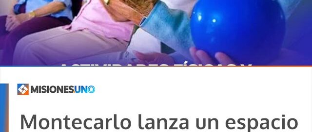 Montecarlo lanza un espacio de actividades físicas y estimulación cognitiva para adultos mayores