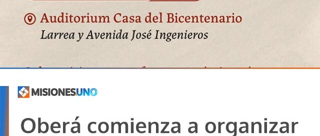 Oberá comienza a organizar su Centenario y convoca a los vecinos a participar
