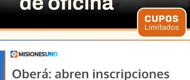 Oberá: abren inscripciones para capacitaciones presenciales en el Punto Digital