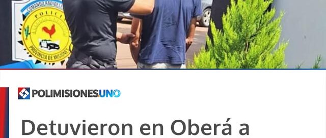 Detuvieron en Oberá a “Pinkilo”, acusado de al menos tres robos en las últimas semanas Detuvieron en Oberá a “Pinkilo”, acusado de al menos tres robos en las últimas semanas