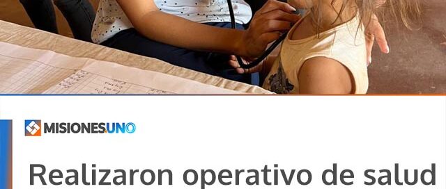 Realizaron operativo de salud en el barrio Unión de Puerto Piray