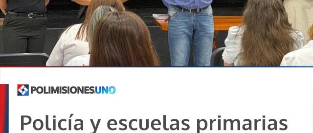 Policía y escuelas primarias coordinan acciones de prevención en San Vicente