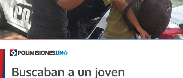 Buscaban a un joven desaparecido en Posadas y la Policía lo encontró en una plaza de Oberá