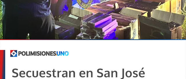 Secuestran en San José una carga de cigarrillos de contrabando valuada en más de 30 millones de pesos