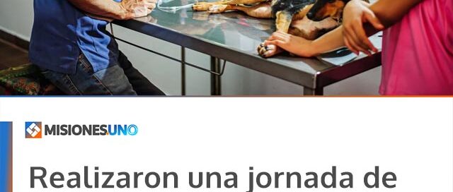 Realizaron una jornada de castración de mascotas en la Escuela de Comercio de Wanda