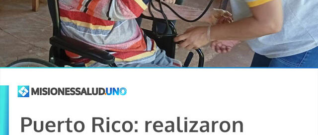 Puerto Rico: realizaron operativo de salud integral en el Hogar de Ancianos San Antonio