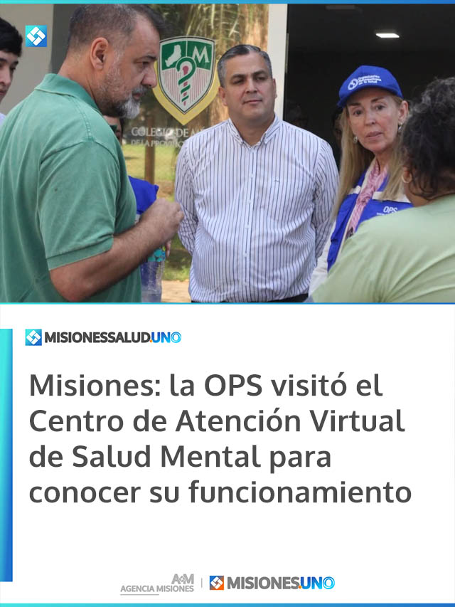 Misiones: la OPS visitó el Centro de Atención Virtual de Salud Mental para conocer su funcionamiento