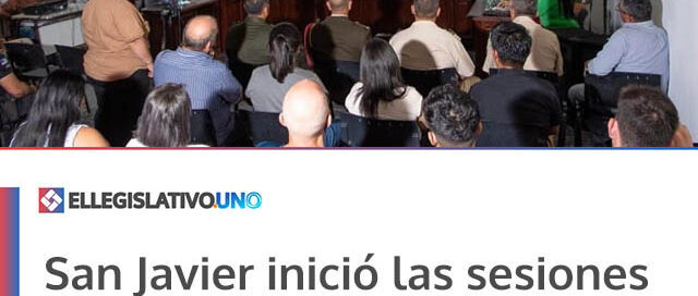 San Javier inició las sesiones ordinarias 2026 con un llamado al trabajo conjunto
