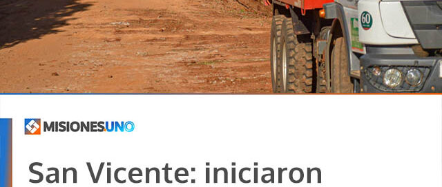 San Vicente: iniciaron una obra integral de infraestructura en el barrio Esso