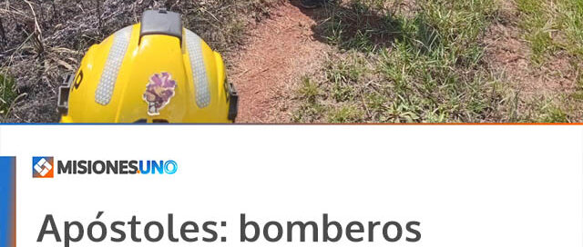 Apóstoles: bomberos sofocaron un incendio de malezas en la zona del Timbó Relocalizado