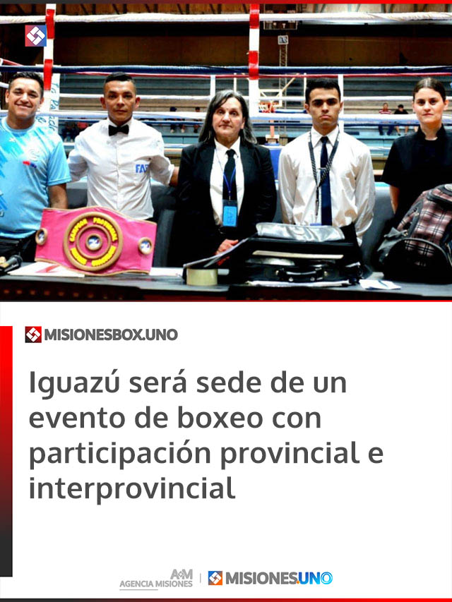 Iguazú será sede de un evento de boxeo con participación provincial e interprovincial