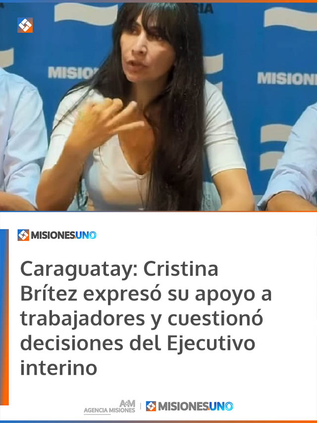 Caraguatay: Cristina Brítez expresó su apoyo a trabajadores y cuestionó decisiones del Ejecutivo interino