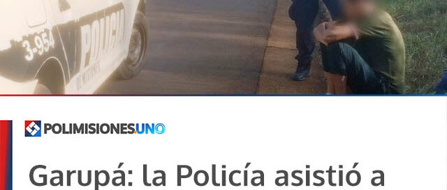 Garupá: la Policía asistió a un mochilero que dormía en la banquina de la Ruta 105