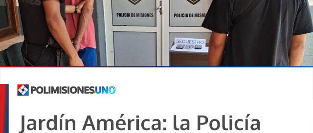 Jardín América: la Policía recuperó objetos robados y demoró a dos sospechosos
