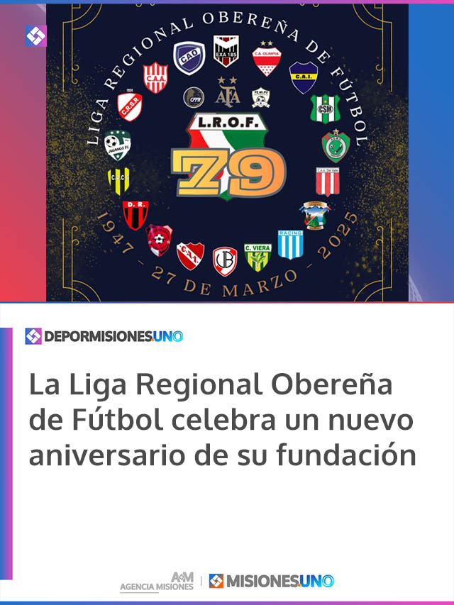 La Liga Regional Obereña de Fútbol celebra un nuevo aniversario de su fundación