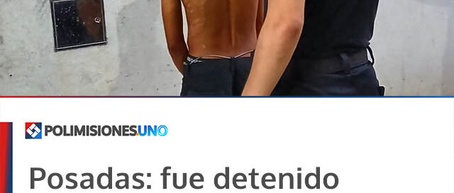 Posadas: fue detenido cuando intentaba robar cables de fibra óptica tras ser detectado por el 911