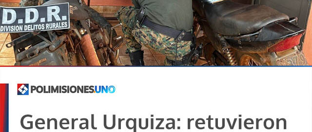 General Urquiza: retuvieron dos motocicletas por múltiples infracciones durante un operativo preventivo