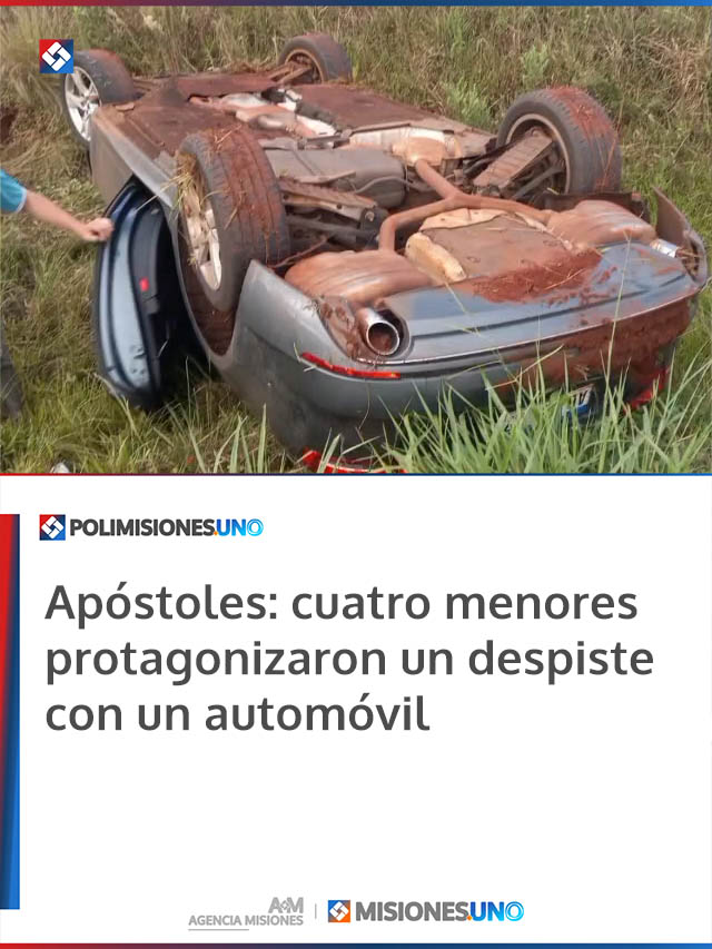 Apóstoles: cuatro menores protagonizaron un despiste con un automóvil