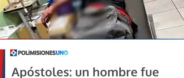 Apóstoles: un hombre fue herido con un machete tras una discusión y el agresor fue detenido