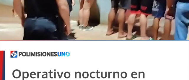 Operativo nocturno en Eldorado: 20 detenidos, menores resguardados y vehículos retenidos