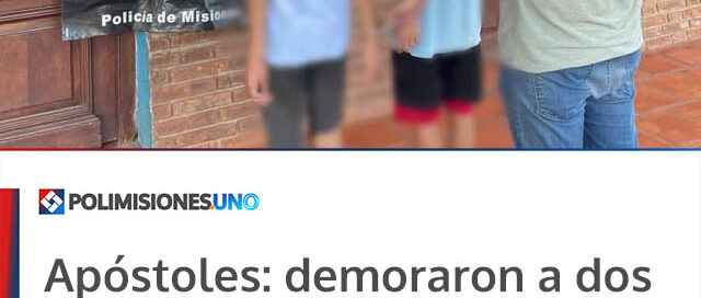 Apóstoles: demoraron a dos menores por arrojar piedras a vehículos en la terminal